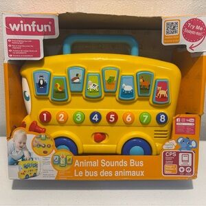 Winfun Animal Sounds Bus Baby Toy New in Box Learning Toy